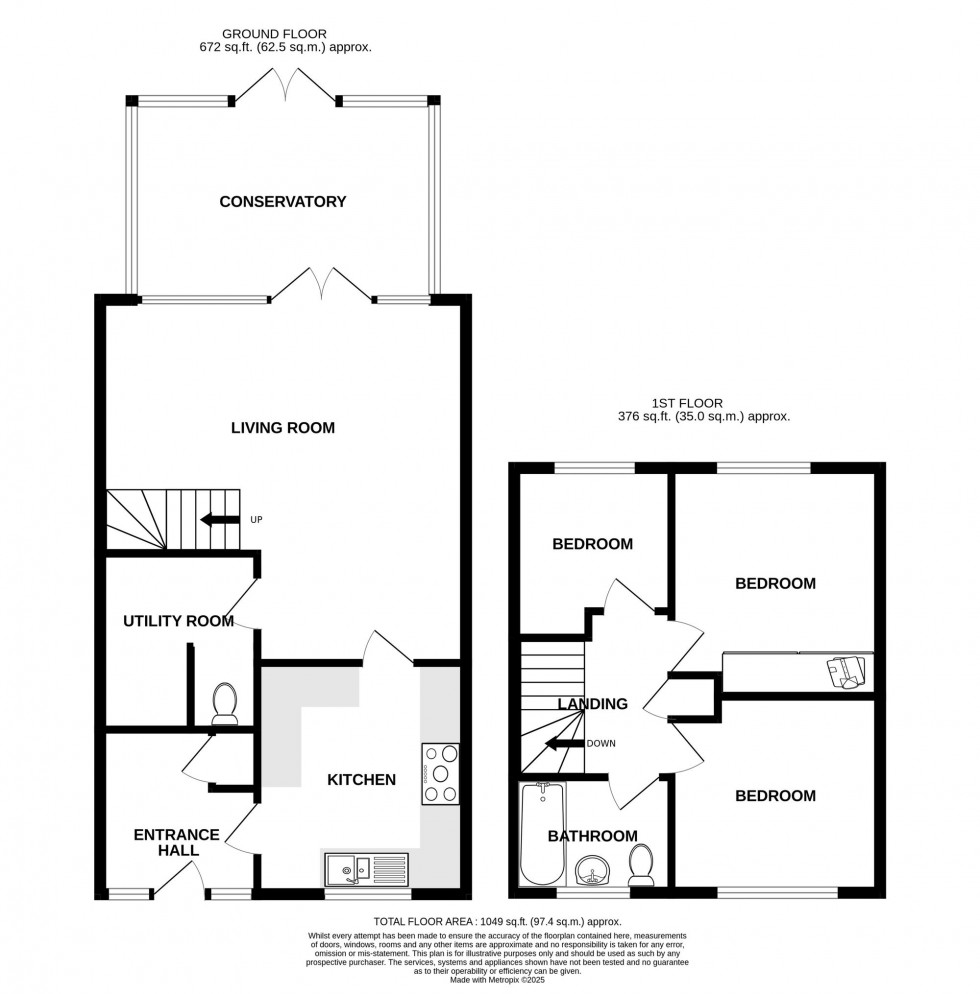 Floorplan for Benbow Avenue, Eastbourne, BN23