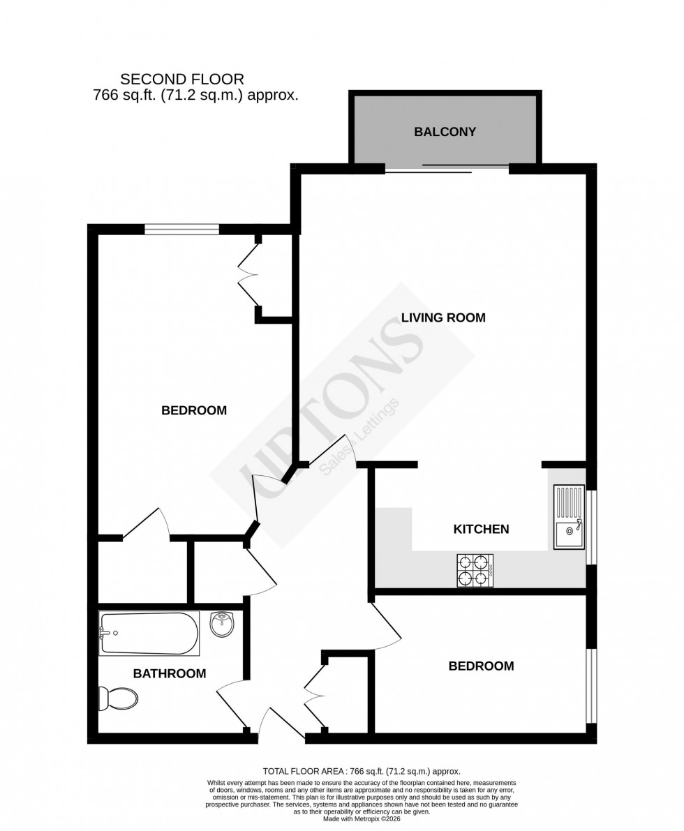 Floorplan for Havana Court, Eastbourne, BN23