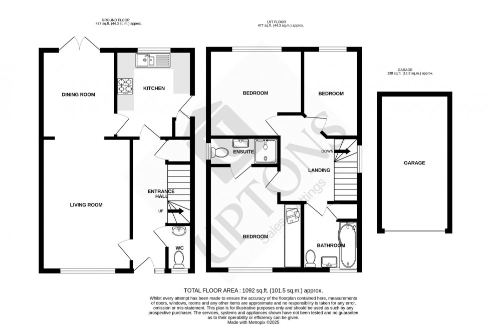 Floorplan for Cuckmere Drive, Stone Cross, BN24