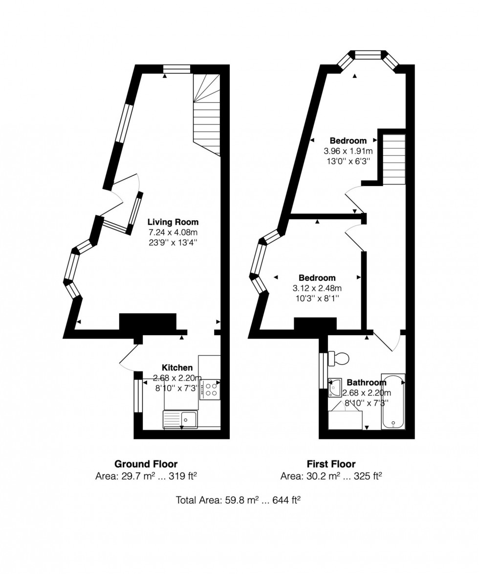 Floorplan for Popes Folly, Brighton, BN2