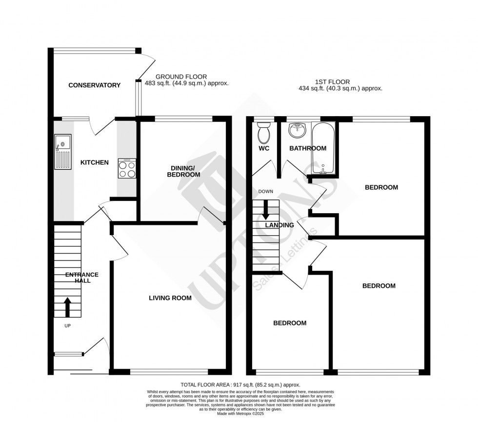 Floorplan for Princes Road, Eastbourne, BN23