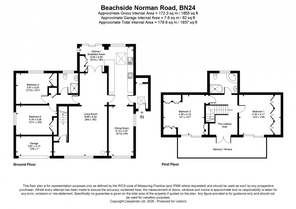 Floorplan for Norman Road, Pevensey Bay, BN24