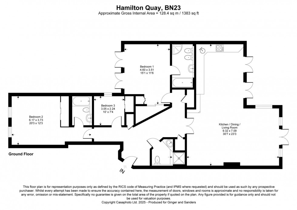 Floorplan for Hamilton Quay, Eastbourne, BN23
