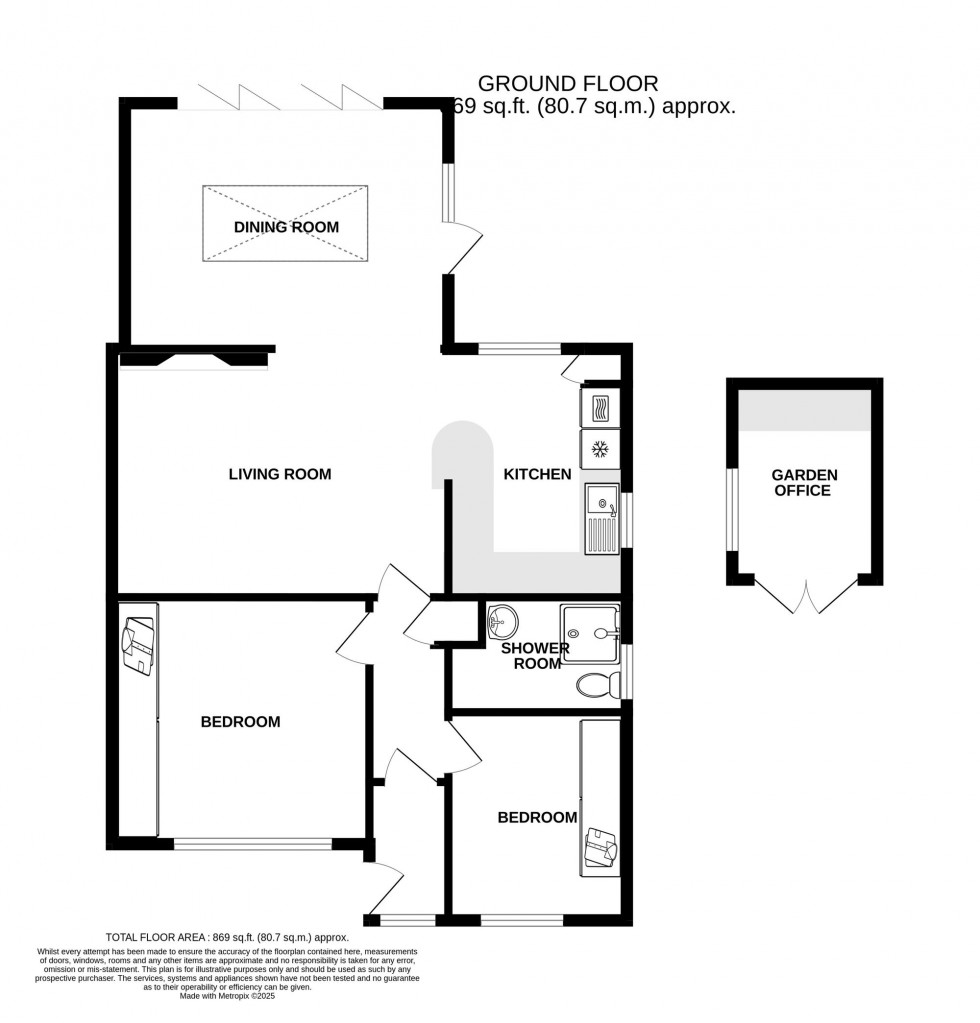 Floorplan for Brookside Avenue, Polegate, BN26