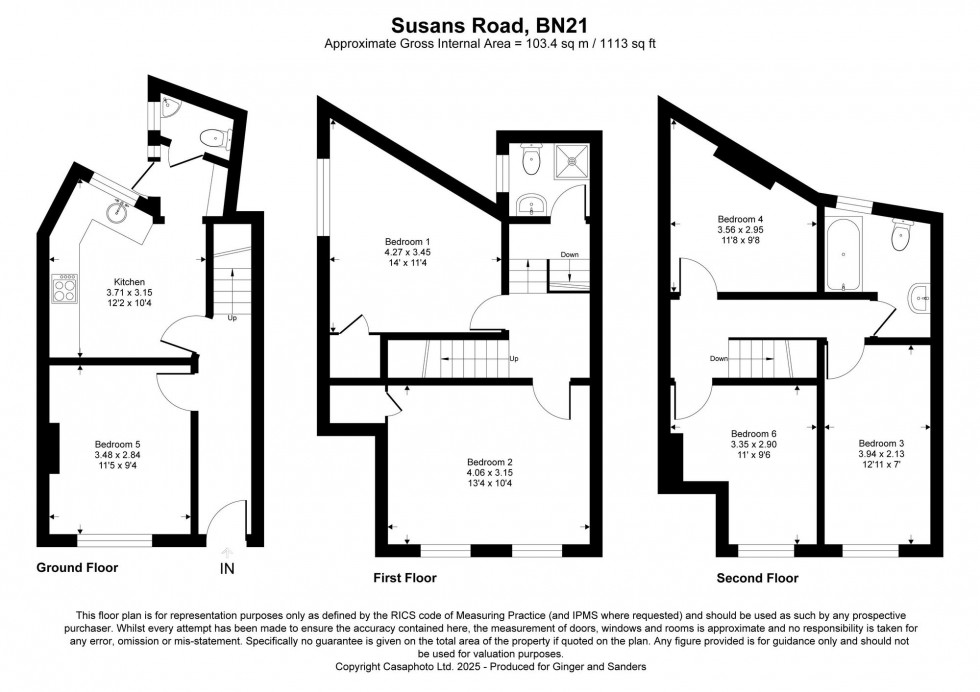 Floorplan for Susans Road, Eastbourne, BN21